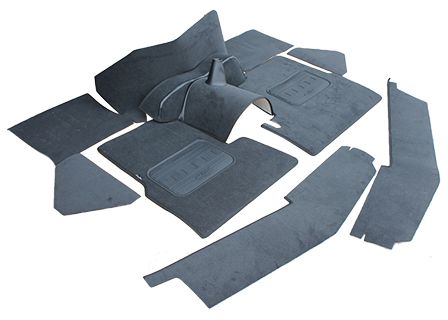 Serie 2 & 3 Teppich-Set vorne schwarz