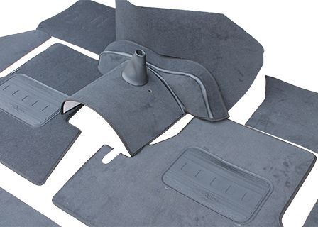 Serie 2 & 3 Teppich-Set vorne schwarz