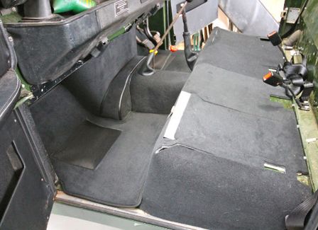 Serie 2 & 3 Teppich-Set vorne (Premium) schwarz