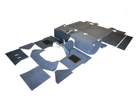 Serie 2 & 3 88" Teppich-Set schwarz