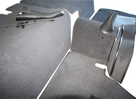 Serie 2 & 3 88" Teppich-Set schwarz