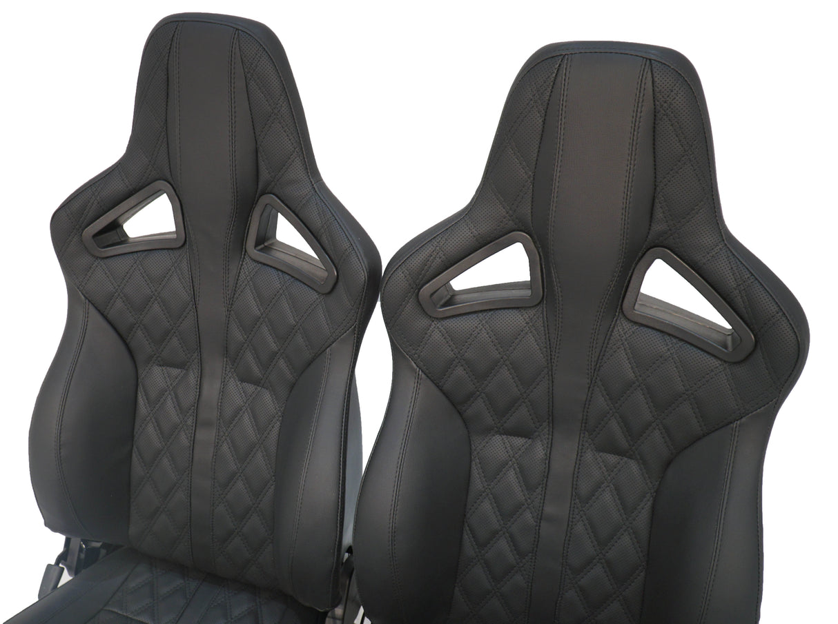 Defender Sportsitze (Paar) beheizt "Elite Sports" (DIAMOND BLACK VINYL)