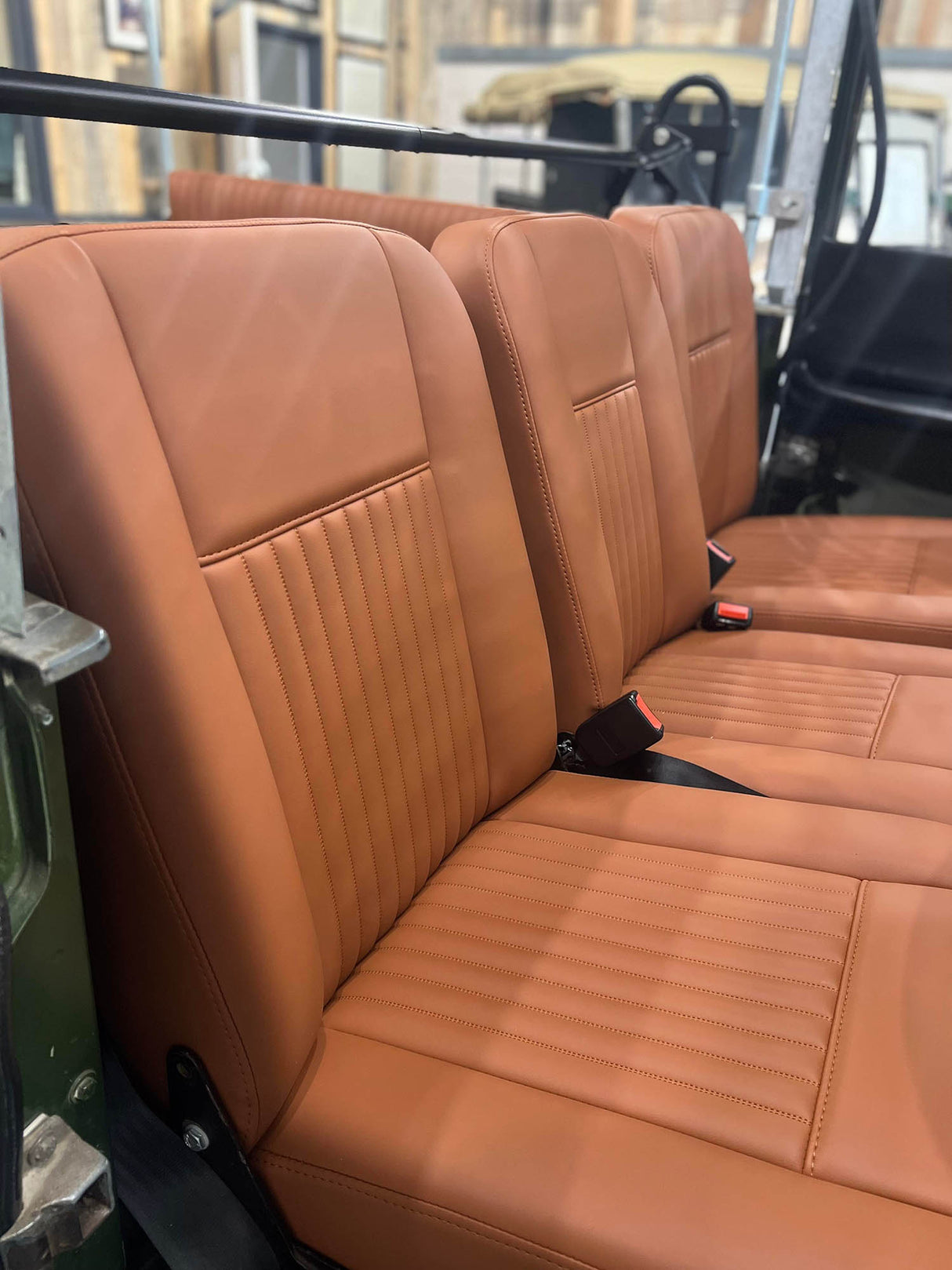 Serie 2 & 3 Frontsitz-Set Deluxe "Classic Flute Oxford Tan Vinyl"