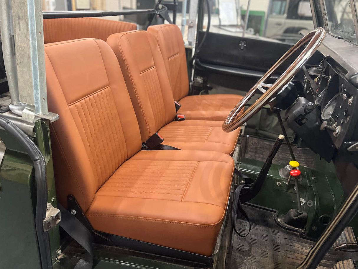 Serie 2 & 3 Frontsitz-Set Deluxe "Classic Flute Oxford Tan Vinyl"