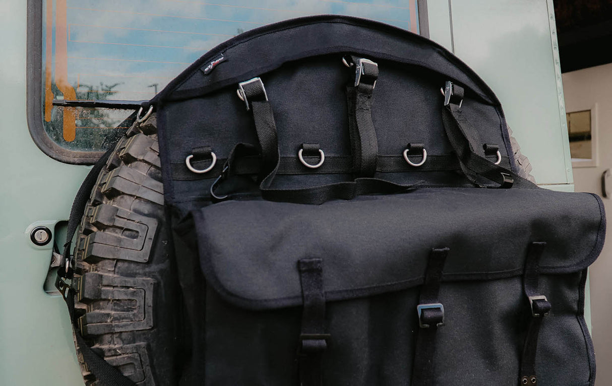 Reserveradrucksack Canvas "Black"