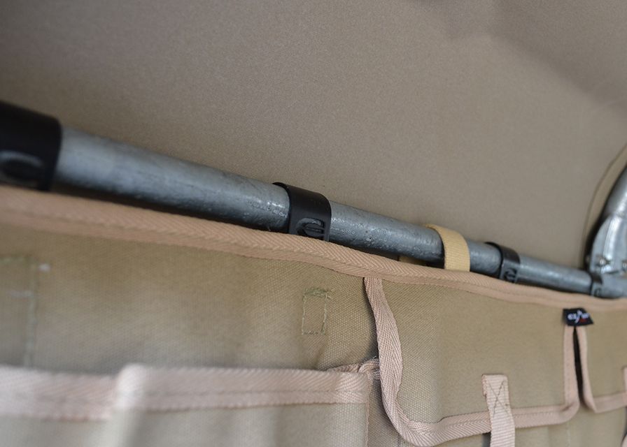 Canvas Seitentasche hinten Serie & Defender "Sand"