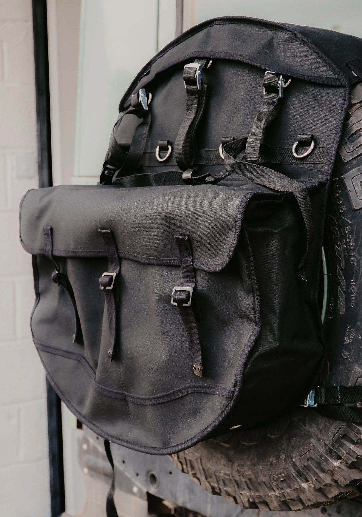 Reserveradrucksack Canvas "Black"