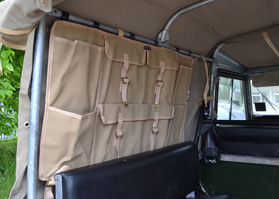 Canvas Seitentasche hinten Serie & Defender "Sand"