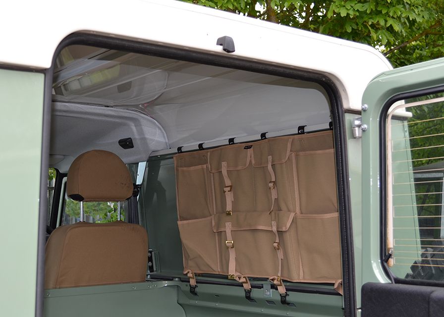 Canvas Seitentasche hinten Serie & Defender "Sand"