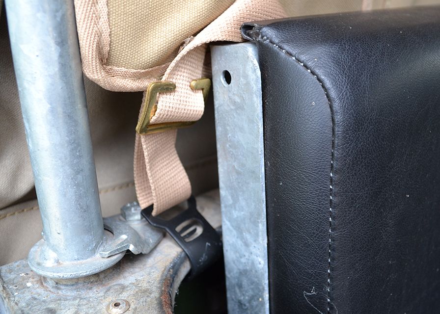 Canvas Seitentasche hinten Serie & Defender "Sand"