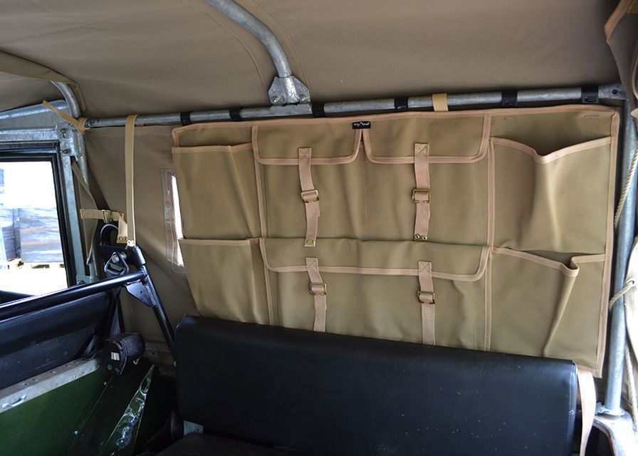 Canvas Seitentasche hinten Serie & Defender "Sand"