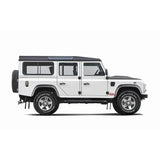 Komfortfahrwerk TREKFINDER für LAND ROVER Defender 110 mit TREKFINDER RAID Stoßdämpfer VA +20 / HA +0 Millimeter