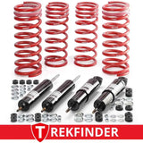Höherlegungsfahrwerk TREKFINDER für LAND ROVER Defender 130 mit TREKFINDER RAID Dämpfer mittlere Zuladung + 40 mm