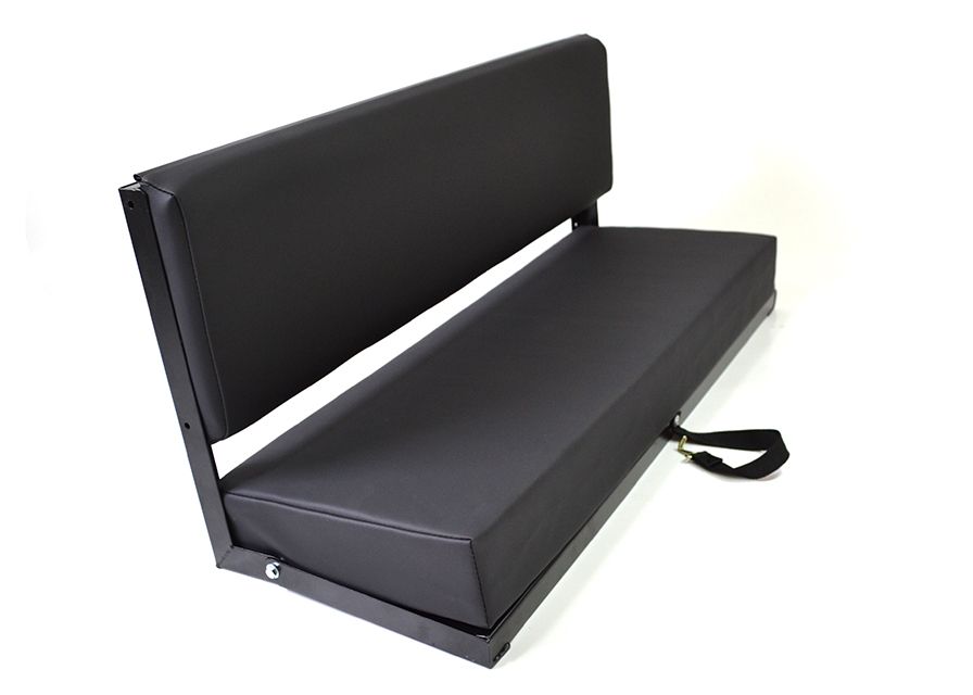 Defender & Serie 2er Sitzbank (schwarzes Leder)