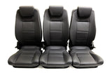 Defender "PREMIUM HIGH BACKS" Sitze (zweite Sitzreihe) (schwarzes Leder)