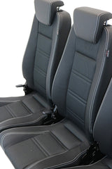Defender "PREMIUM HIGH BACKS XS" Sitze (zweite Sitzreihe) (schwarzes Leder)