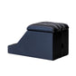 Premium Cubby Box (Diamond Black Vinyl, weiße Naht)