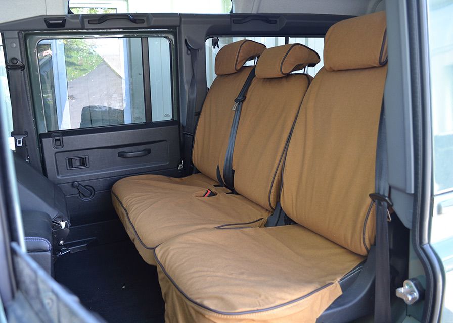 Defender TD4 Sitzbezüge (zweite Sitzreihe 60/40) (Sand)