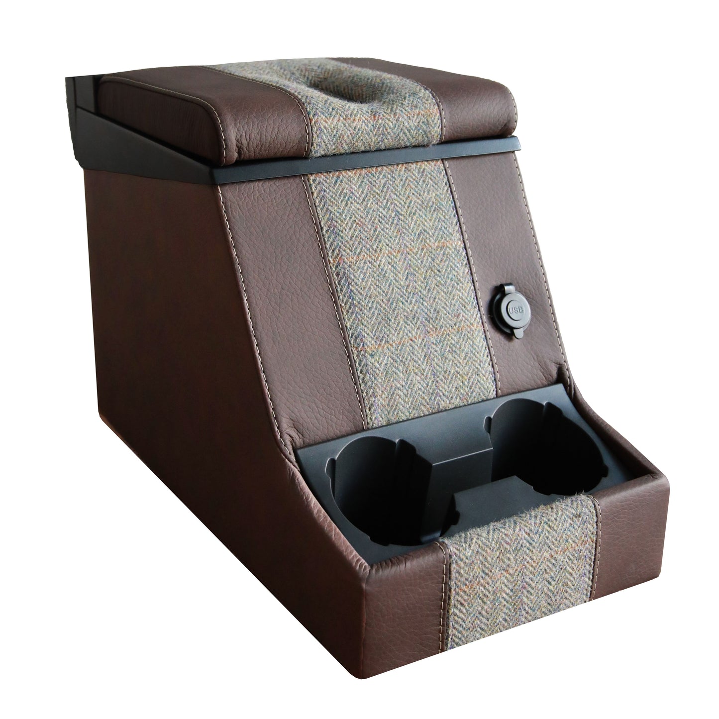 Premium Cubby Box (abschließbar) (Harris Tweed)