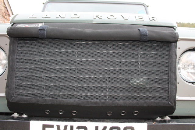 Premium Kühlerabdeckung / RADIATOR MUFF COVER Defender TD4 mit Klimaanlage