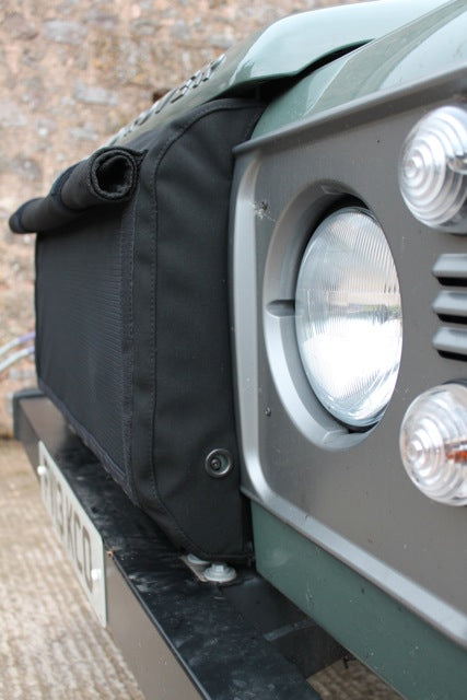 Premium Kühlerabdeckung / RADIATOR MUFF COVER Defender TD4 mit Klimaanlage