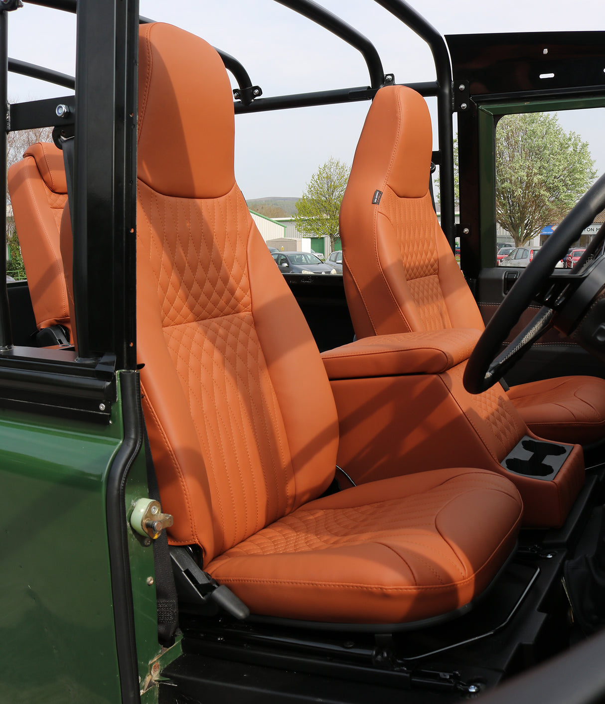 Defender "PUMA PREMIUM" Sitze (Paar) beheizt (OXFORD TAN Vinyl)
