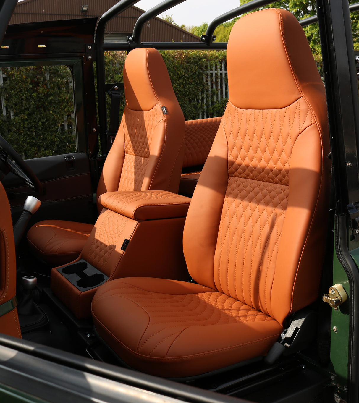Defender "PUMA PREMIUM" Sitze (Paar) beheizt (OXFORD TAN Vinyl)