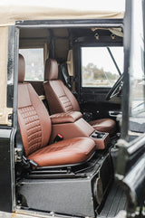 Defender Frontsitze & Cubby Box "COOL N VINTAGE CHESTNUT PACKAGE" (beheizt)
