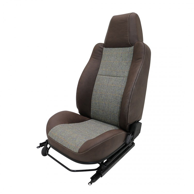 Defender "Urban HARRIS TWEED" Frontsitze (Paar) beheizt (braunes Leder)