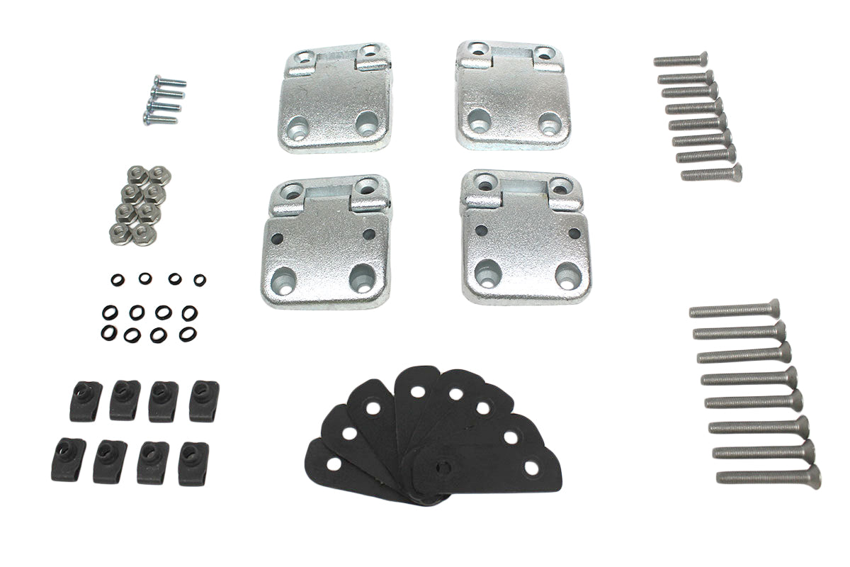 Türscharnier-Kit Türen vorne Serie 3 / Defender (mit Stahlschrauben)