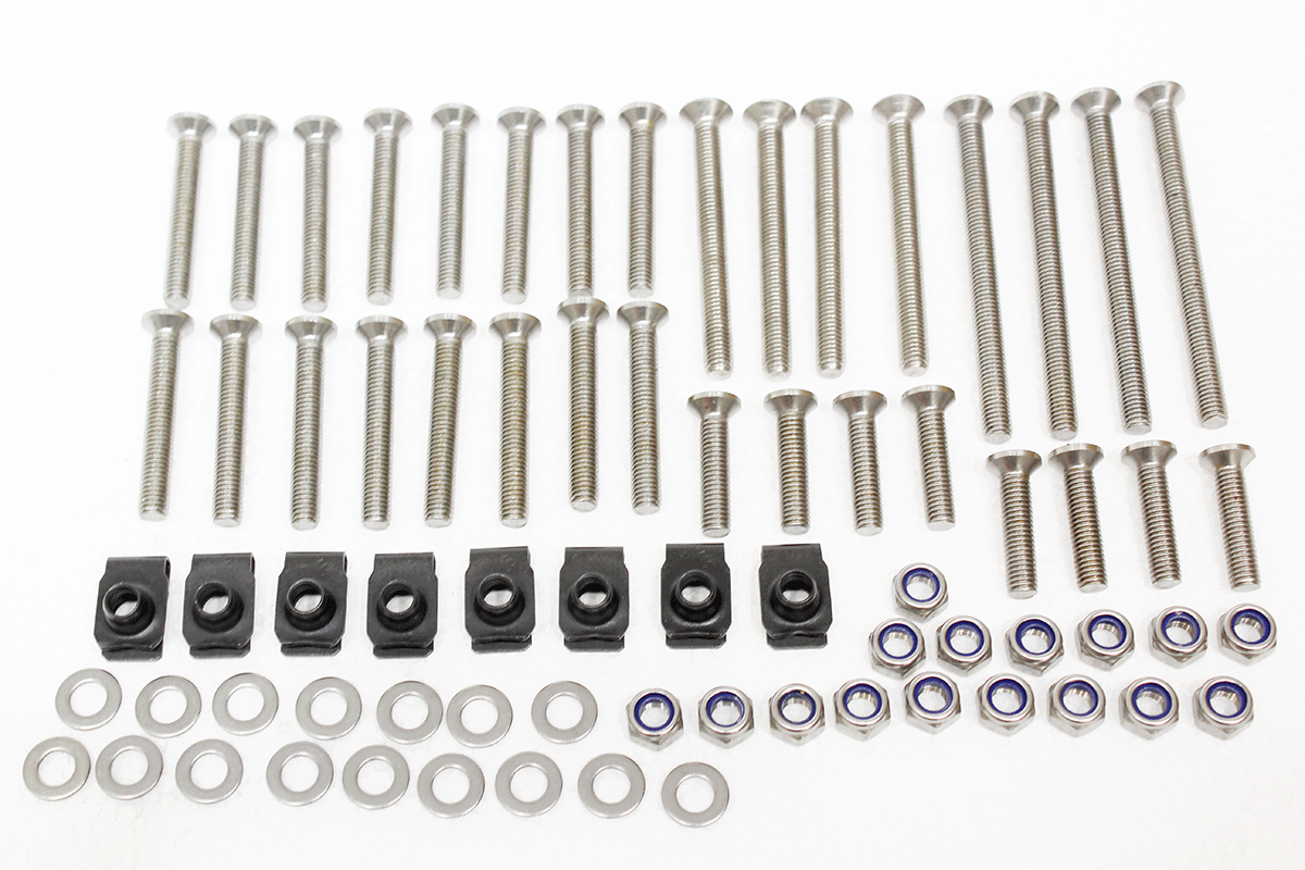 Edelstahlschrauben-Kit Türscharniere (4-Türen) Defender (Inbus)