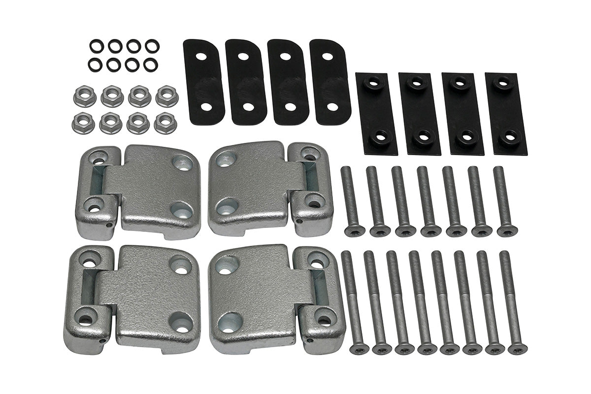 Türscharnier-Kit Türen Mitte / Fondtüren Serie 3 / Defender (mit Stahlschrauben)