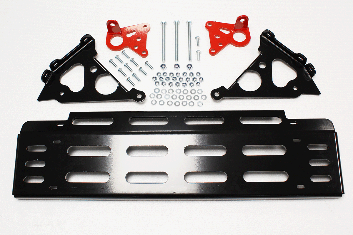 Unterfahrschutz (Alu) vorne (Skeleton) Defender LHD & RHD (schwarz)
