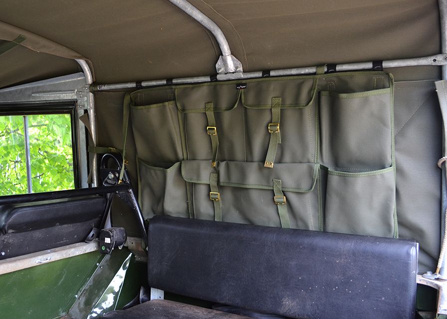 Canvas Seitentasche hinten Serie & Defender "Khaki" (Exmoor Trim)